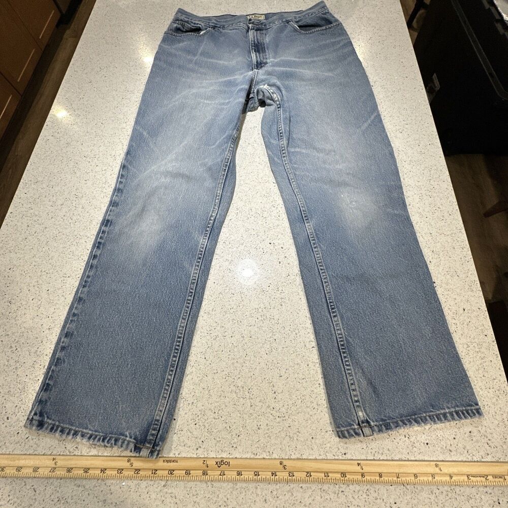 L.L. Bean Jeans Women's 18 M Original Fit/High-Rise Relaxed Straight Leg 272059